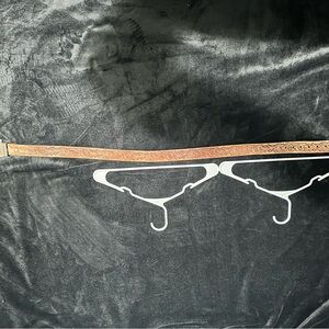 Intricate Brown Leather Belt